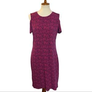 🎈Michael Kors floral cold shoulder dress